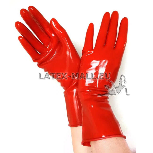 LATEX GLOVES SHORT RED